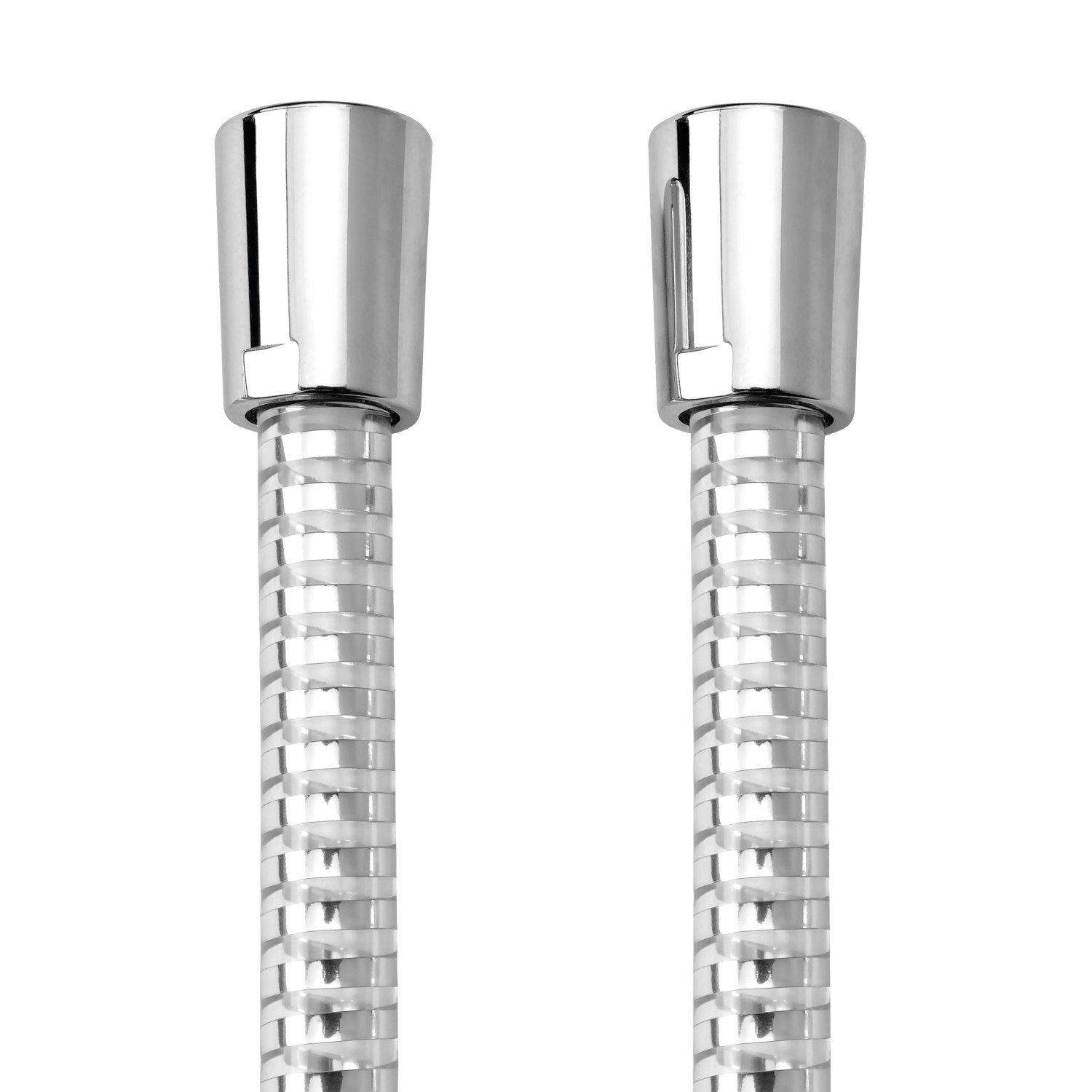 aquaSu Brauseschlauch Molis 1,5 m Chrom-Transparent