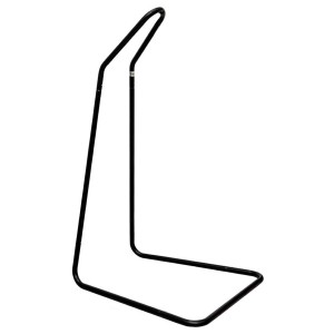 Schwarzes AMANKA Baby-Hängestuhlgestell, 100x80x160 cm, aus wetterfestem Stahl.