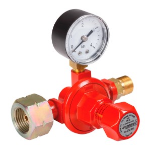 Rothenberger Industrial Konstantregler mit Manometer für Gaslötgeräte, stufenlos regelbar.