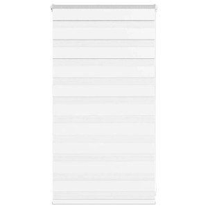 vidaXL Doppelrollo Weiß 70x100 cm Stoffbreite 65,9 cm Polyester 4014723
