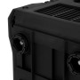 Detailaufnahme: Schwarzer EBERTH Stromerzeuger Inverter mit Lüftungsgitter und Anschlüssen.