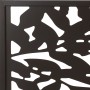 Deko-Element Blätter für WPC-Steckzaun, anthrazitfarbenes Aluminium mit Blätter-Ausschnitt.