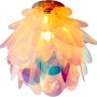 Irisierende Näve Deckenleuchte Fora, 40 cm, in Blütenform. Moderne Deckenlampe für Wohnraum und Flur.