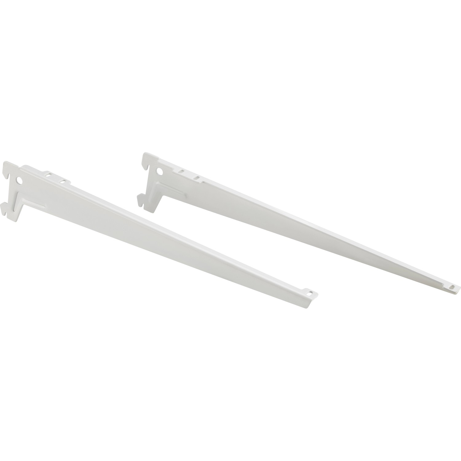 Metall-Winkelträger-Set 1-reihig 38 cm Weiß