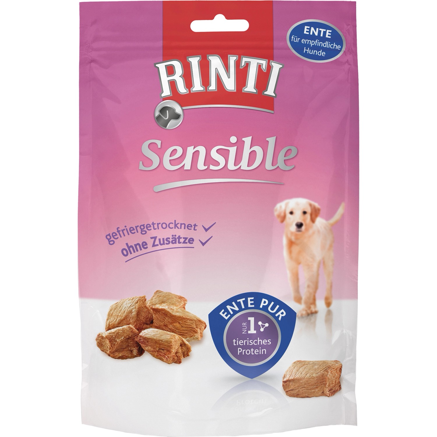 Rinti Hunde-Nassfutter Sensible Snack Ente 120 g