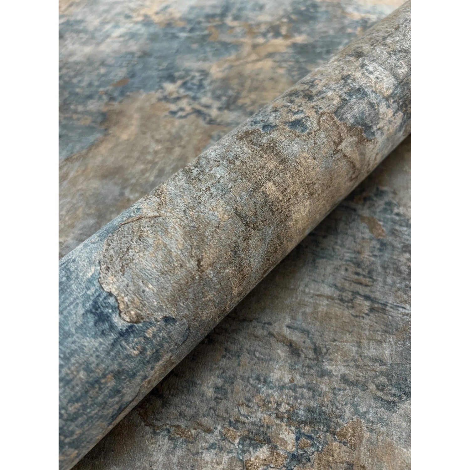 Newroom Vliestapete Gadiel Blue Beton Modern