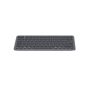 Schwarze, kabellose Hama Multi-Device-Tastatur WK-500 QWERTZ für PC, Laptop, Tablet und Smartphone.