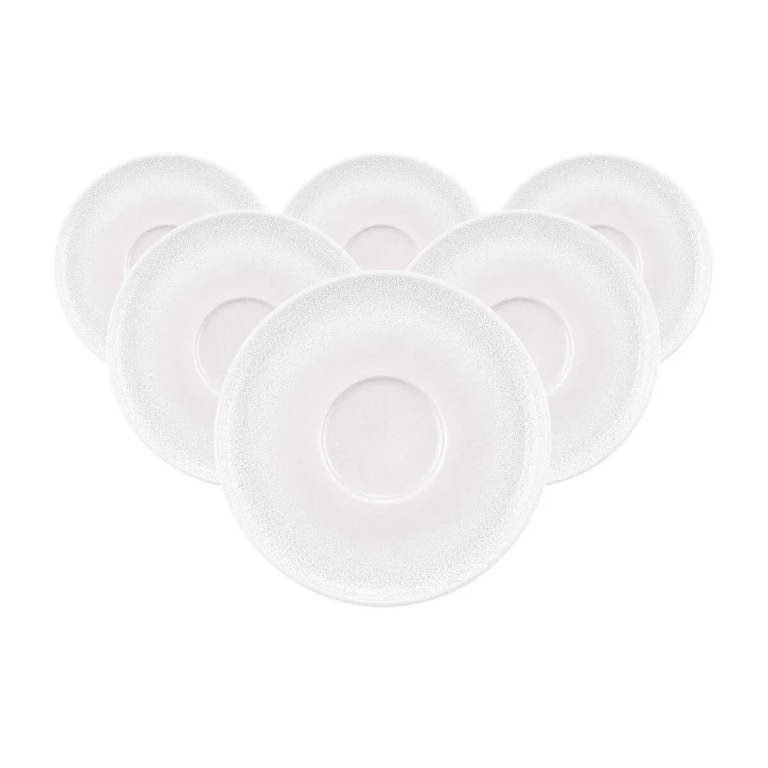 Seltmann Weiden Sento Home Kombi-Untertasse 16,2 cm 6er Set Aura White