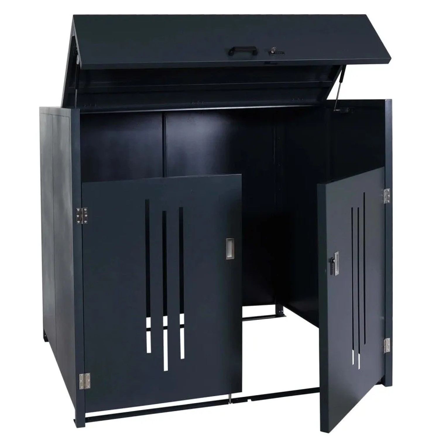 MCW Müllcontainerverkleidung M54 154x160x136cm Grau