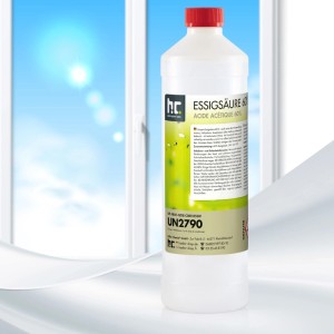 Flasche Höfer Chemie Essigsäure 60%, Reinigungsmittel für Haushalt & Garten.