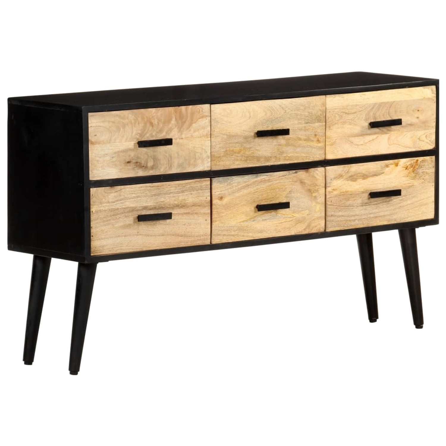 vidaXL Sideboard 110x33x64 cm Massivholz Mango 322678