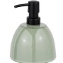 Schöner Wohnen Seifenspender Prati, Keramik, grün, 425ml. Badaccessoire mit schwarzem Spenderkopf.