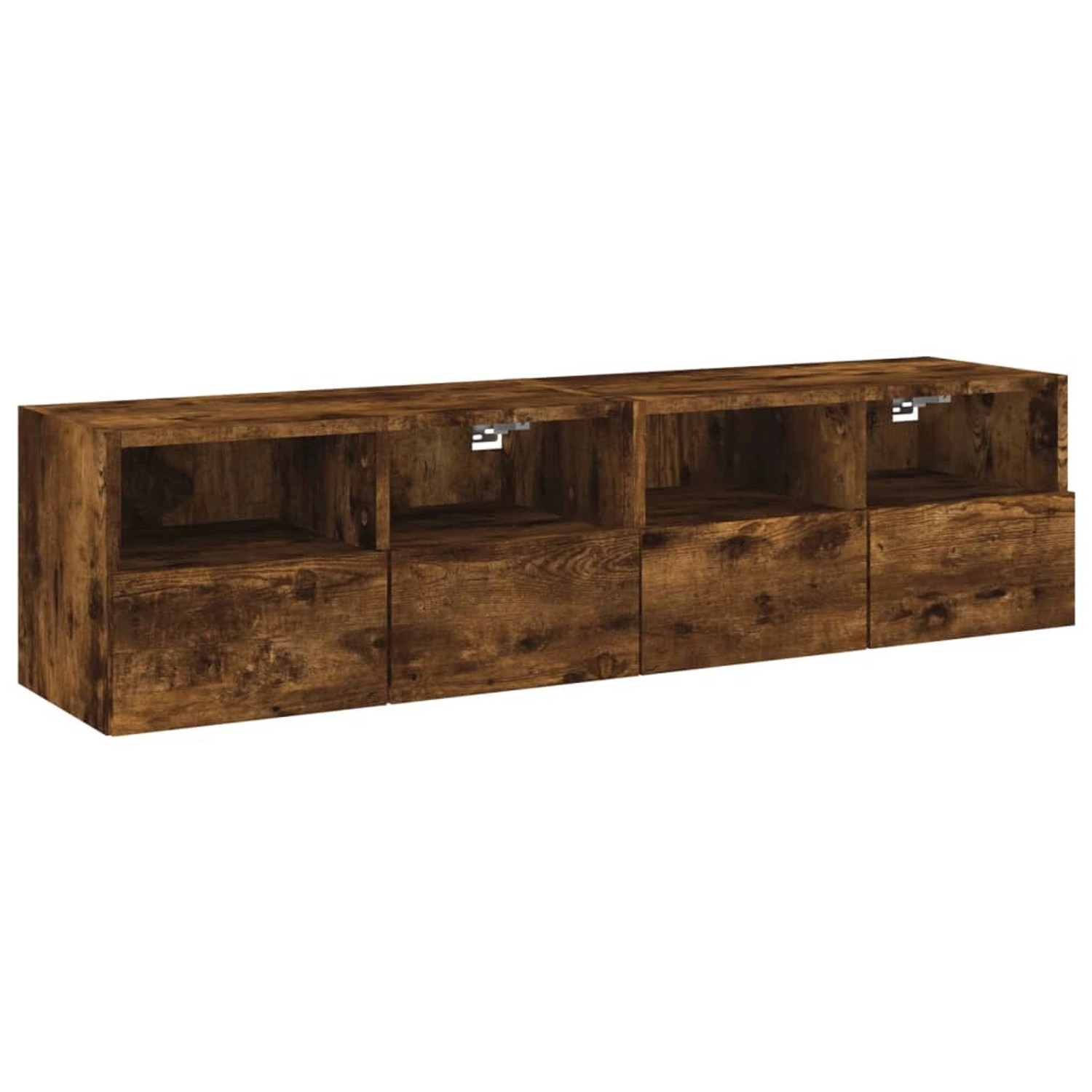 vidaXL TV-Wandschränke 2 Stk Räuchereiche 60x30x30 cm Holzwerkstoff 836863 günstig online kaufen