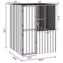 vidaXL Vogelkäfig Anthrazit 154 x 154 x 200 cm Verzinkter Stahl 3325168_10