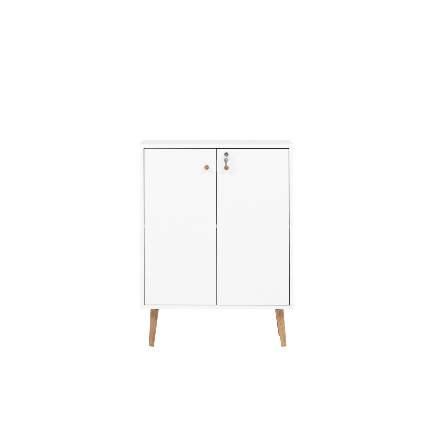 MÖBELPARTNER Aktenschrank Aktenschrank Grizzly, HxBxT 86x40x40 cm, Weiß günstig online kaufen