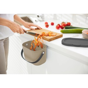 Rotho Bioabfallbehälter Albula 3,2 l Cappuccino