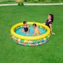 Bestway Planschbecken Floral Paradise mit Kindern im Garten.