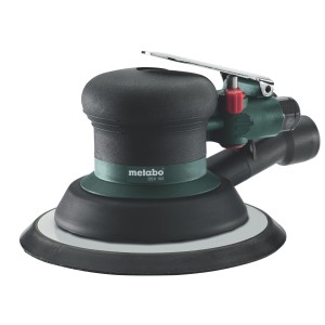 Metabo Druckluft-Exzenterschleifer DSX 150 für Kompressoren, geeignet für Nass- und Trockenschliff.
