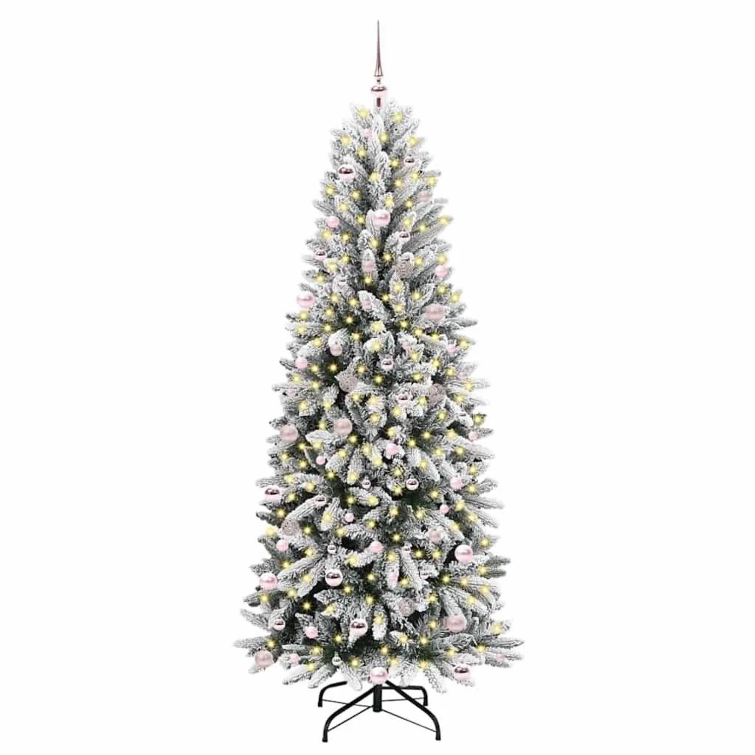 vidaXL Künstlicher Weihnachtsbaum mit 300 LEDs Weiß 93 x 93 x 240 cm 3396071