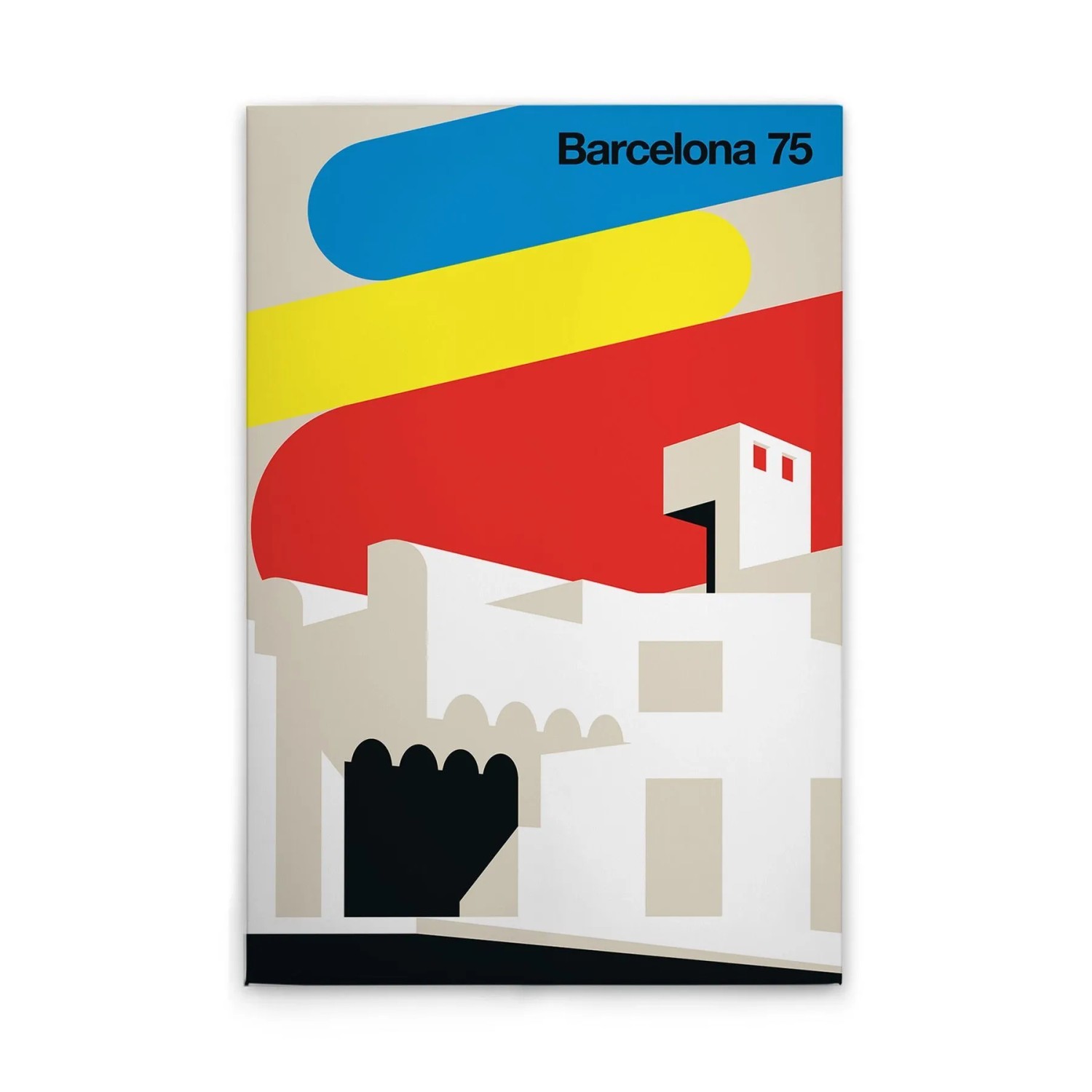 Tadessi Leinwandbild - M1-No.50829 - Retro Barcelona - 30 x 45 cm - Querformat