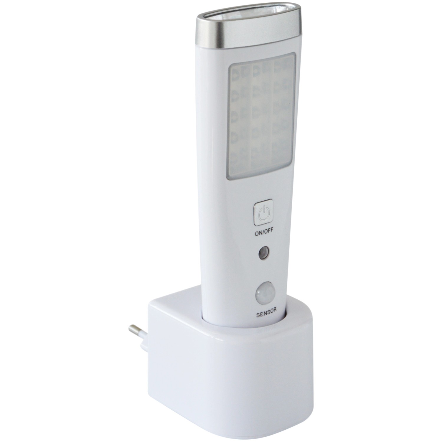 Müller-Licht LED-Nachtlicht Casto Weiß mit Sensor für die Steckdose.