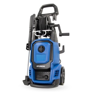 Hyundai Hochdruckreiniger HPW2000CE, 2000 W, mit Schlauchtrommel und Teleskopgriff.