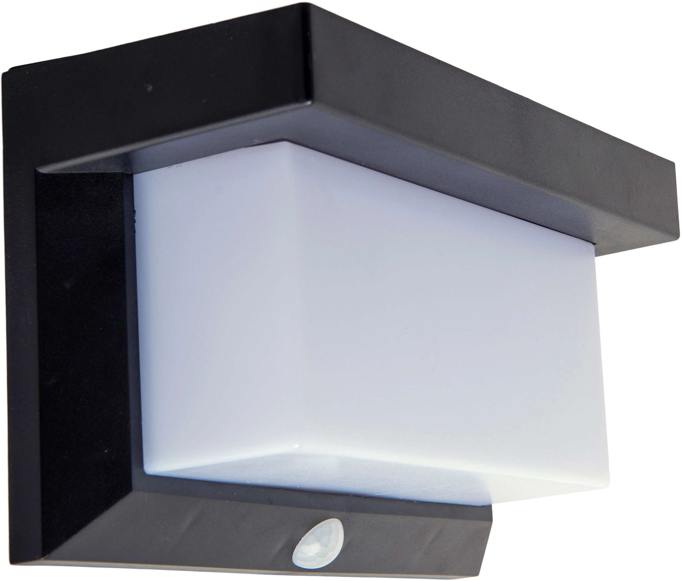 Näve LED-Solar-Außenwandleuchte mit Bewegungsmelder Schwarz kaufen bei OBI cm 12