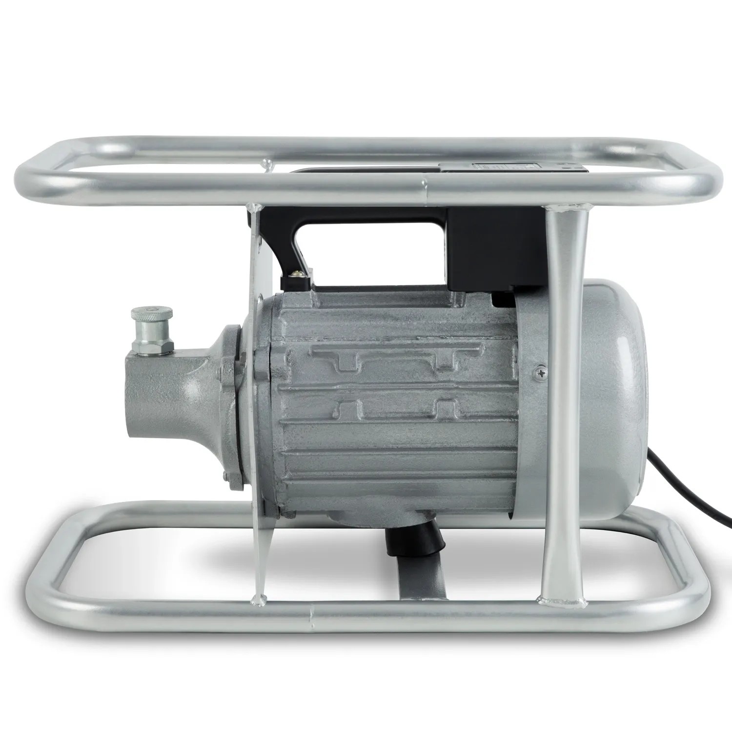 EBERTH Betonrüttler mit 1500W Motor und 6m Rüttelflasche, seitliche Ansicht.