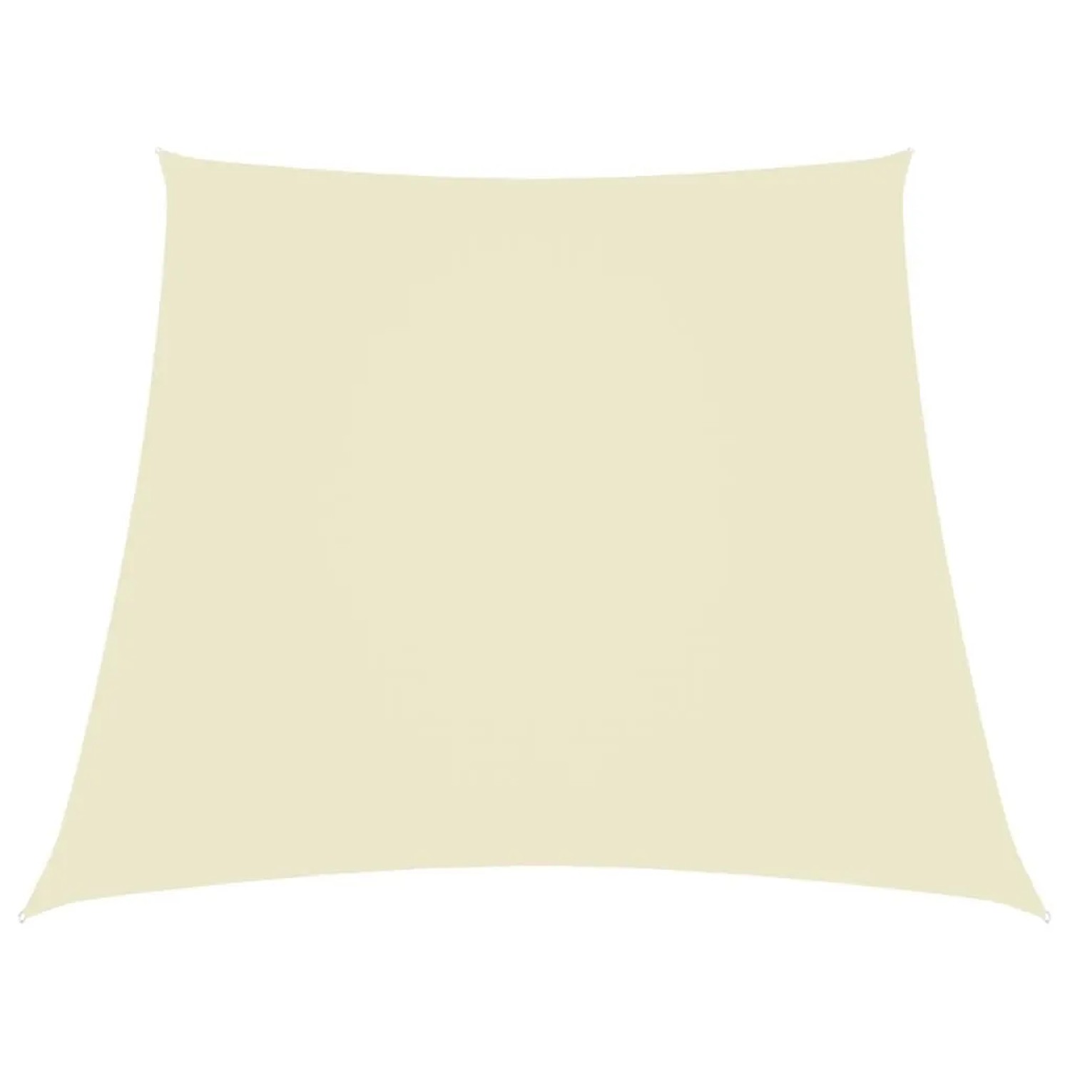 Furnicato Sonnensegel Oxford-gewebe Trapezförmig 2 4x3 M Cremeweiß