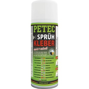 Weißer Westfalia Sprühkleber 400 ml für starke Flächenverklebungen innen & außen. Vielseitig auf Leder, Textilien, Kunststoffen.