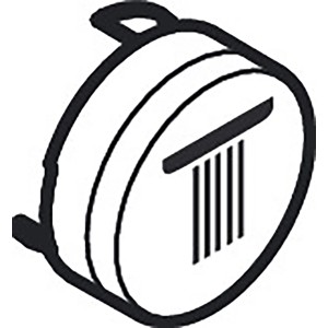 Hansgrohe Symbol Kopfbrause Rain groß, schwarz, Ersatzteil für Duschzubehör.