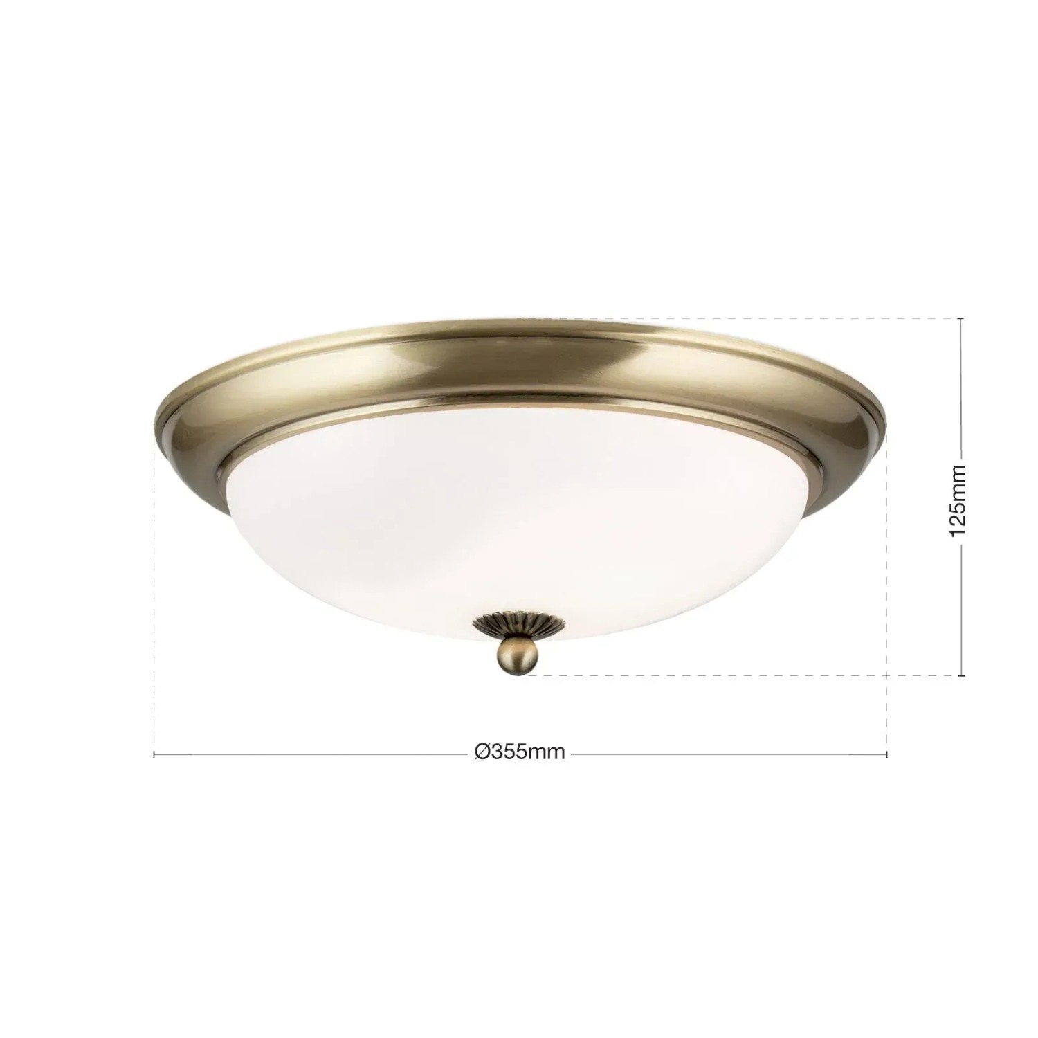 Antike Orion Deckenleuchte Empira, Ø 35cm, für klassische Raumbeleuchtung.