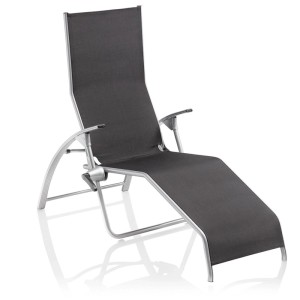 Kettler Tampa Bäderliege Saunaliege 1710 9400 Silber Charcoal