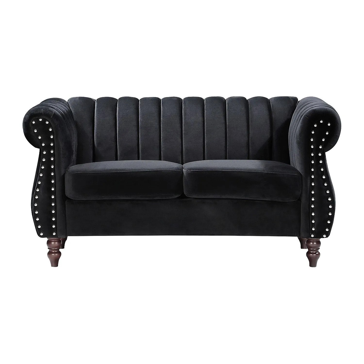 Vente-unique Sofa Ohne Schlafmöglichkeit Trumbo Schwarz 150 cm
