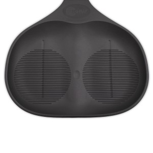 Anthrazitfarbener KHW Rutschteller Snow Glider, 58x39 cm, für Winterspaß.