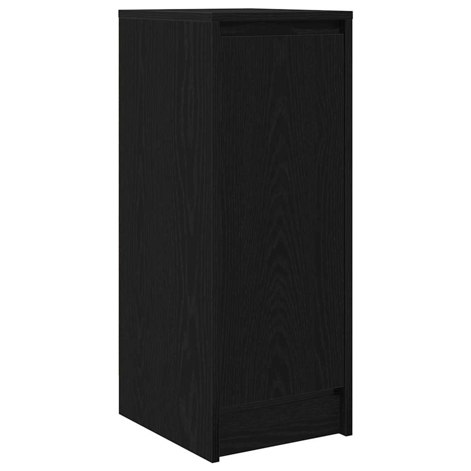 vidaXL Sideboard Schwarz Eichen-Optik 29,5x34x76 cm Holzwerkstoff 861608 günstig online kaufen