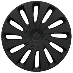 Schwarze 14 Zoll Radzierblende Sepang für Stahlfelgen, Außenausstattung.