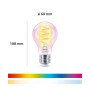 Philips Smart-LED-Leuchtmittel E27, Standardform, RGB. Glühbirne mit Farb- & Weißlichtspektrum.