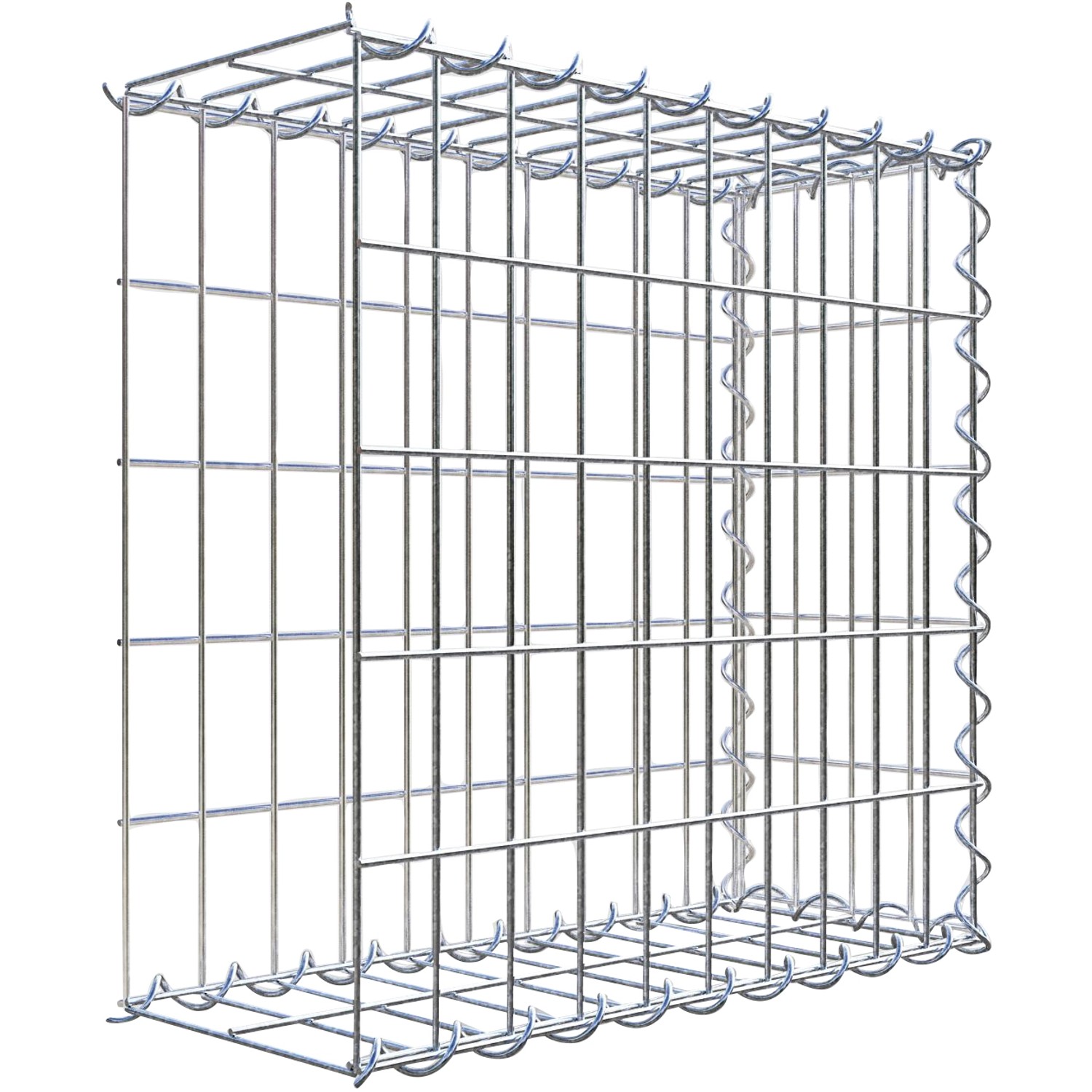 Gabiona Gabione-Anbaukorb Typ 2 50 x 50 x 20 cm Maschenw 5 x 10 cm