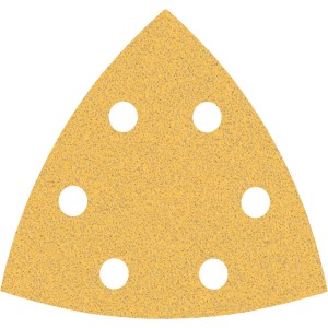 Bosch Expert Schleifblatt C470, 93x93mm, K80, 5er-Pack für Deltaschleifer.