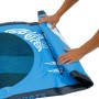 Blaues ECD Germany Stand Up Paddle Board Makani, aufgerollt, Detailaufnahme.