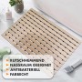 Beige KARAT Fußmatte mit Drainagefunktion, geeignet für Nassbereiche wie Badezimmer.