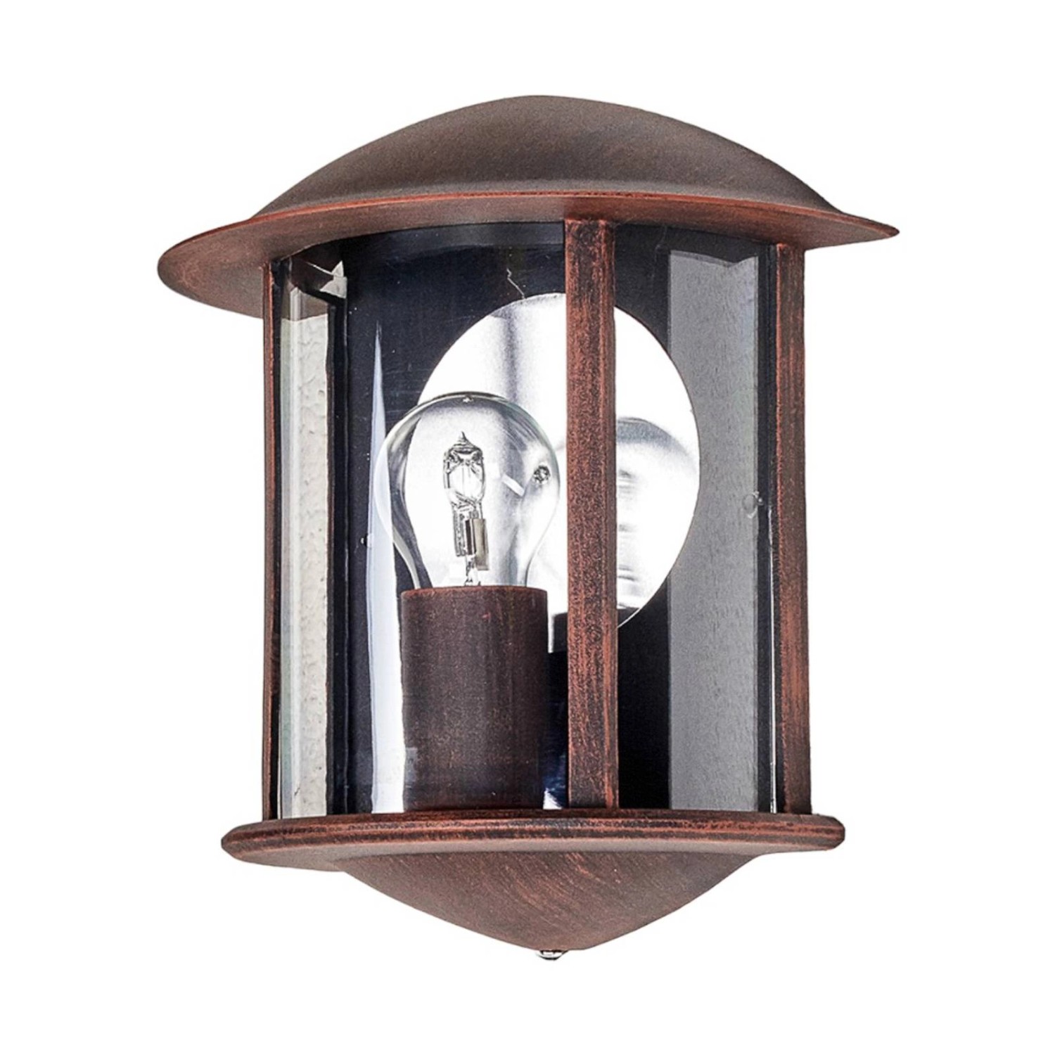 Lindby Wandleuchte Außen Maelis 9630029 Spritzwassergeschützt Modern in Braun aus Aluminium 1-flammig E27