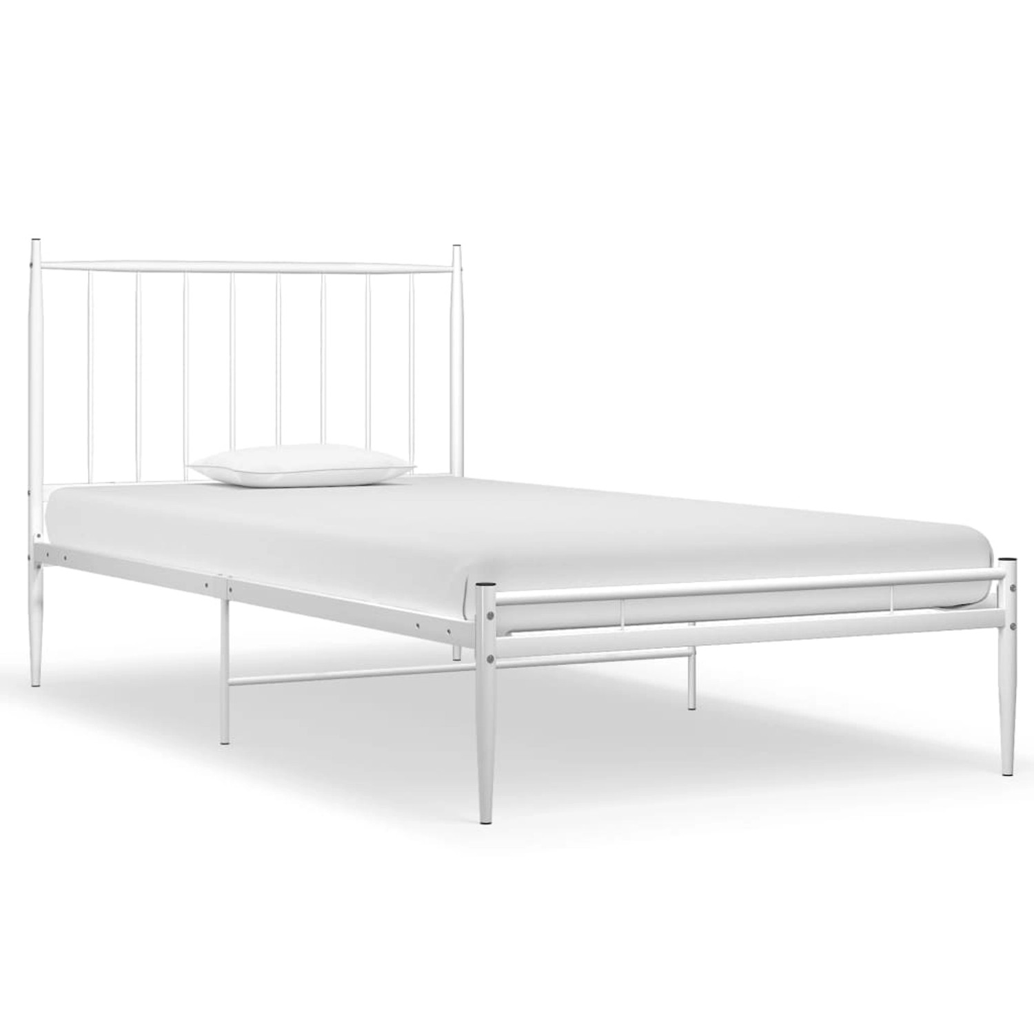 vidaXL Bett Weiß Metall 100x200 cm Modell 3866272