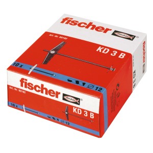 Fischer Kippdübel KD 3 B im Karton (10 Stück) für Hohlräume