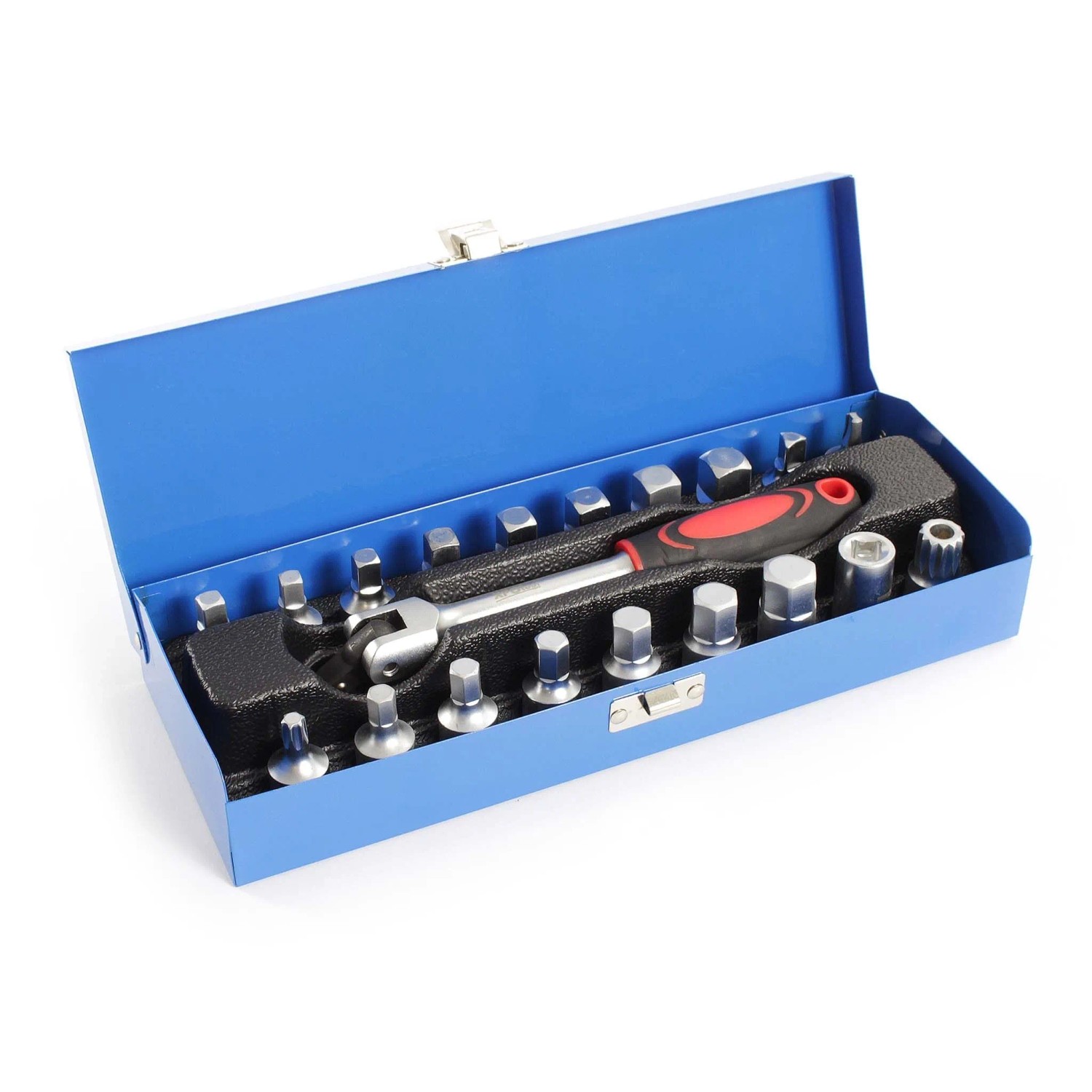 Xpotool Öldienstschlüssel Set 18-Tlg. Ratsche 3/8 Zoll-Antrieb Ölablass Ölwechsel