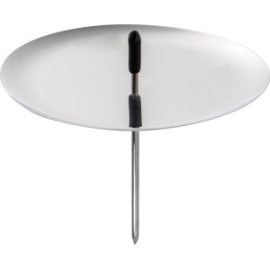 Kerzenhalter aus Eisen, Ø 8cm, sortiert in Silber, Gold oder Schwarz. Weihnachtsdekoration.