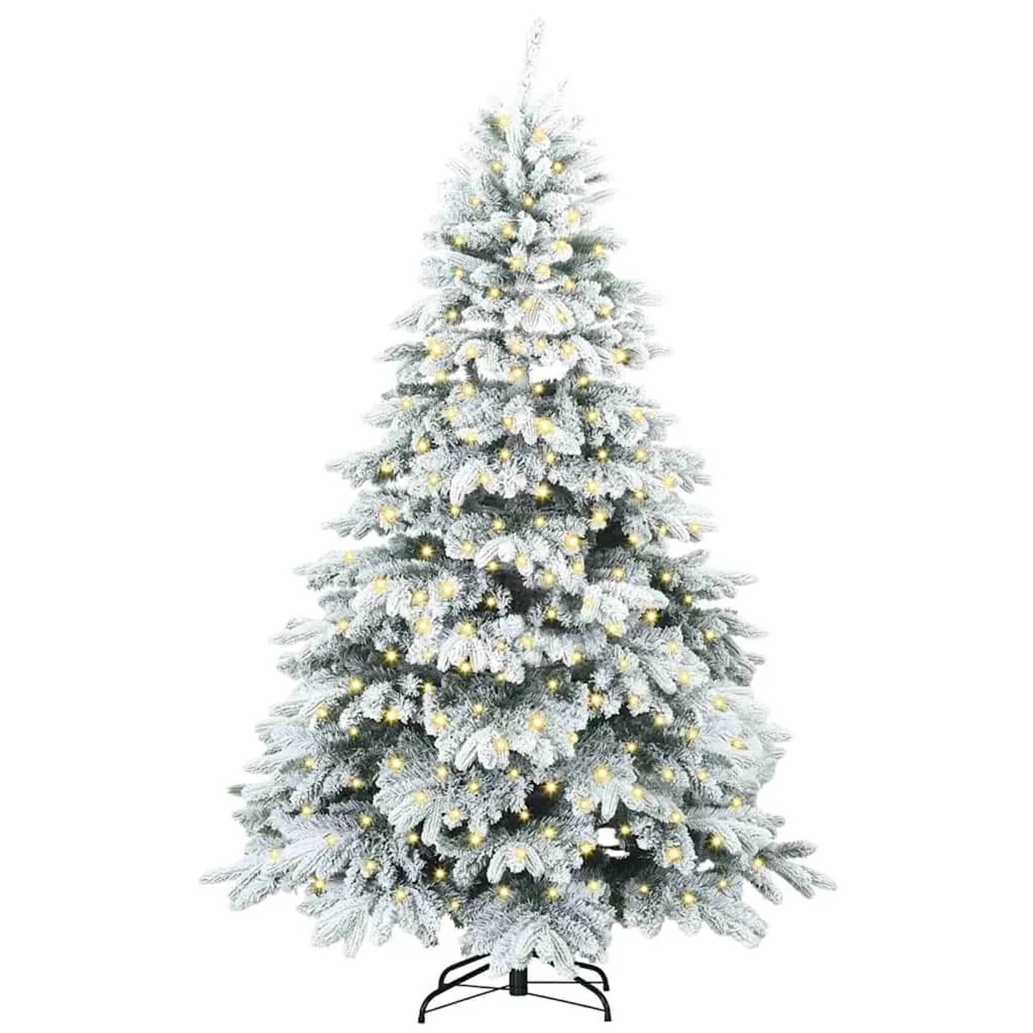 vidaXL Künstlicher Weihnachtsbaum mit 300 LEDs Grün 240 cm PE und PVC 3397636