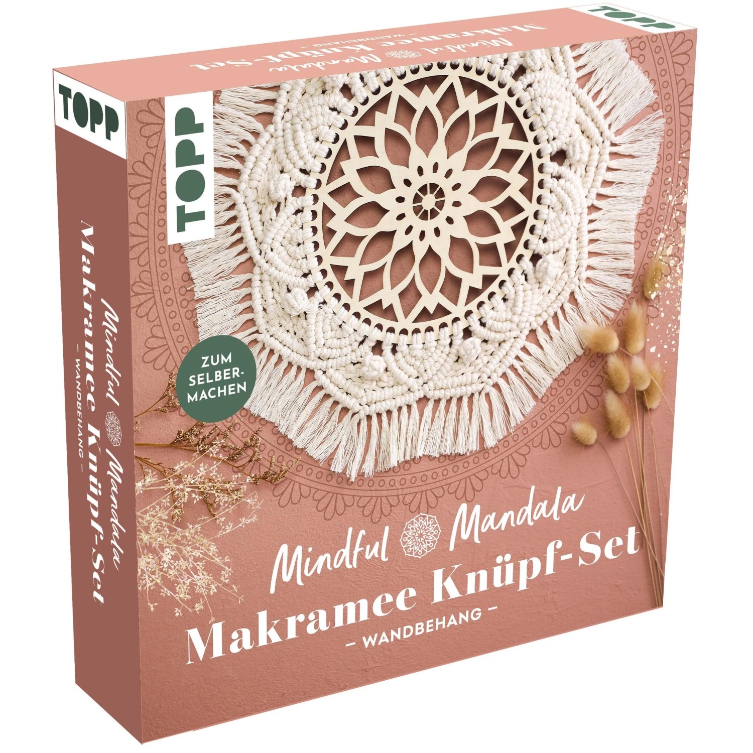 Mindful Mandala - Makramee-Knüpf-Set: Wandbehang. Mit Anleitung und Material zum Selberknüpfen
