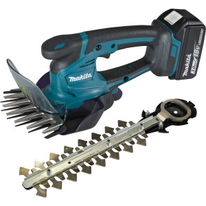 Makita Akku Gras- und Strauchschere DUM604RFX 18 V mit Akku und zwei Messern.